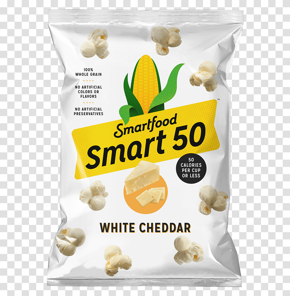 White Cheddar Popcorn Smartfood Popcorn White Cheddar, Plant, Snack, Fruit, Vegetable Transparent Png