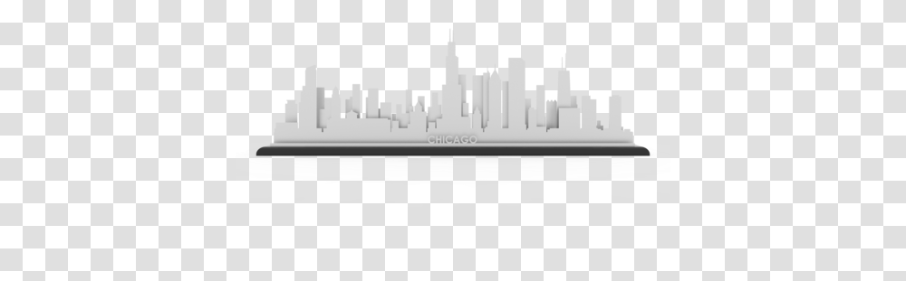 White Chicago Skyline, Building, Architecture, Plan Transparent Png