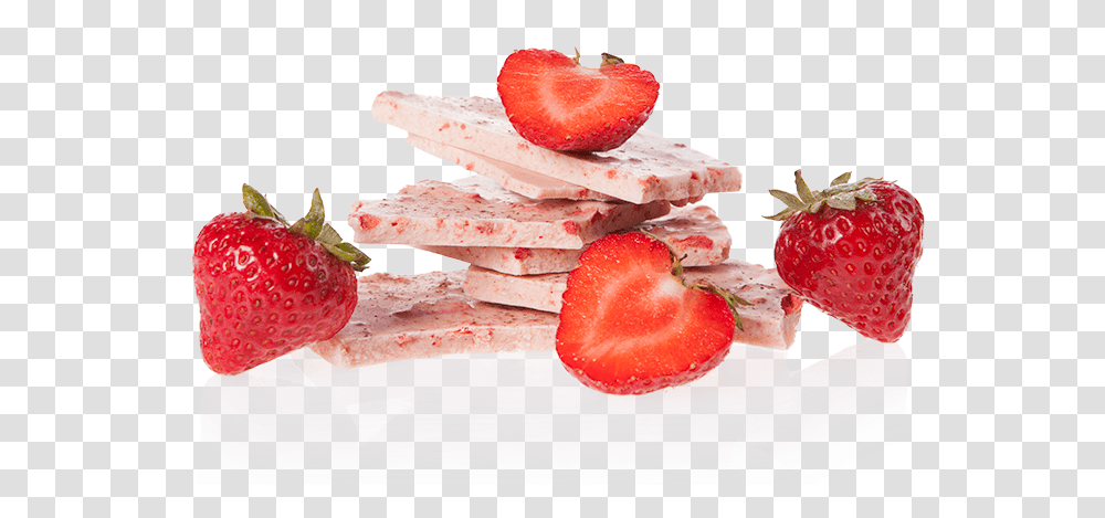White Chocolate Strawberry, Fruit, Plant, Food, Sweets Transparent Png