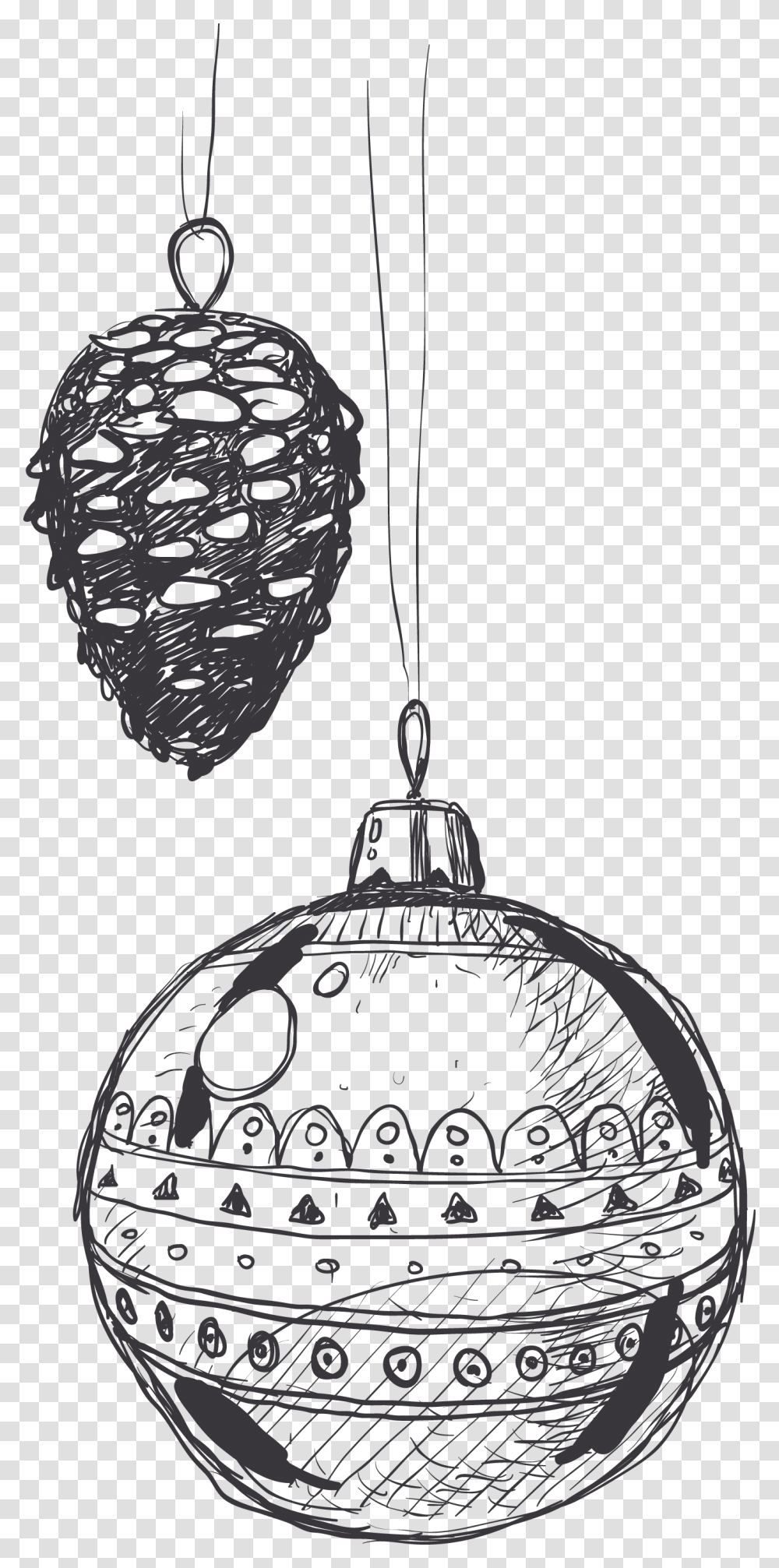 White Christmas Lights Hand Drawn Christmas Ornaments, Lamp, Ceiling Light, Chandelier, Light Fixture Transparent Png