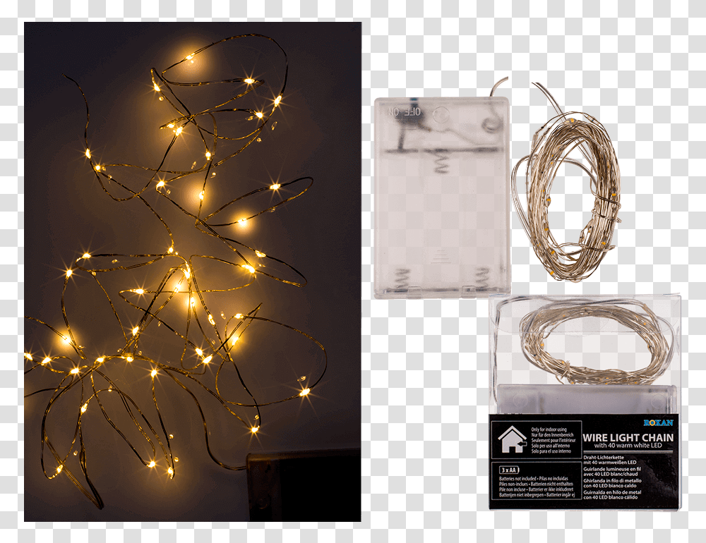 White Christmas Lights Led Light Wire, Chandelier, Lamp, Apparel Transparent Png