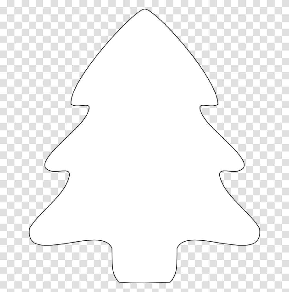 White Christmas Tree Clipart, Leaf, Plant, Star Symbol, Silhouette Transparent Png