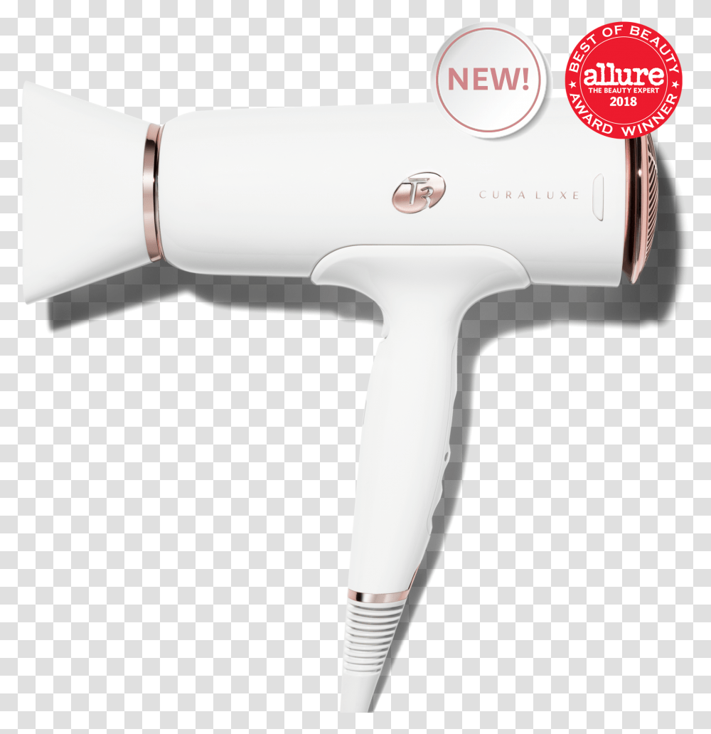 White Chrome Cura Hair Dryer, Blow Dryer, Appliance, Hair Drier Transparent Png