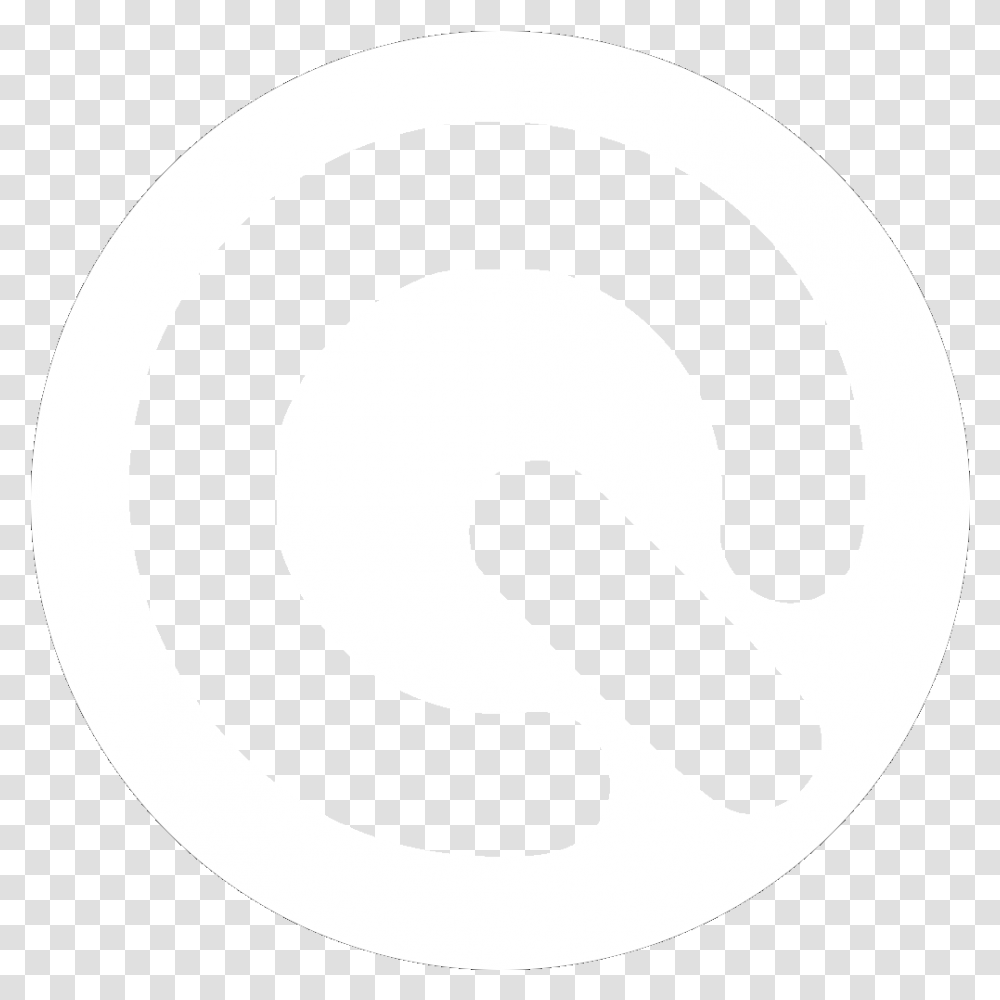 White Circle Outline Greeter Icon, Tape, Symbol, Logo, Trademark Transparent Png
