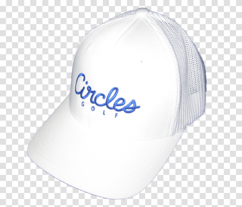 White Circles Golf Baseball Cap, Apparel, Hat Transparent Png