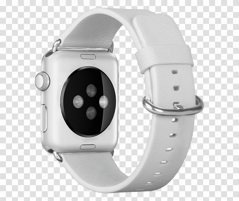 White Classic Leather Strap For Apple Watch 4244mm Buy Band For Apple Watch Pink, Wristwatch, Helmet, Clothing, Apparel Transparent Png