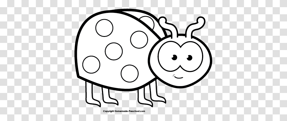 White Clipart Ladybug, Stencil, Drum, Percussion Transparent Png