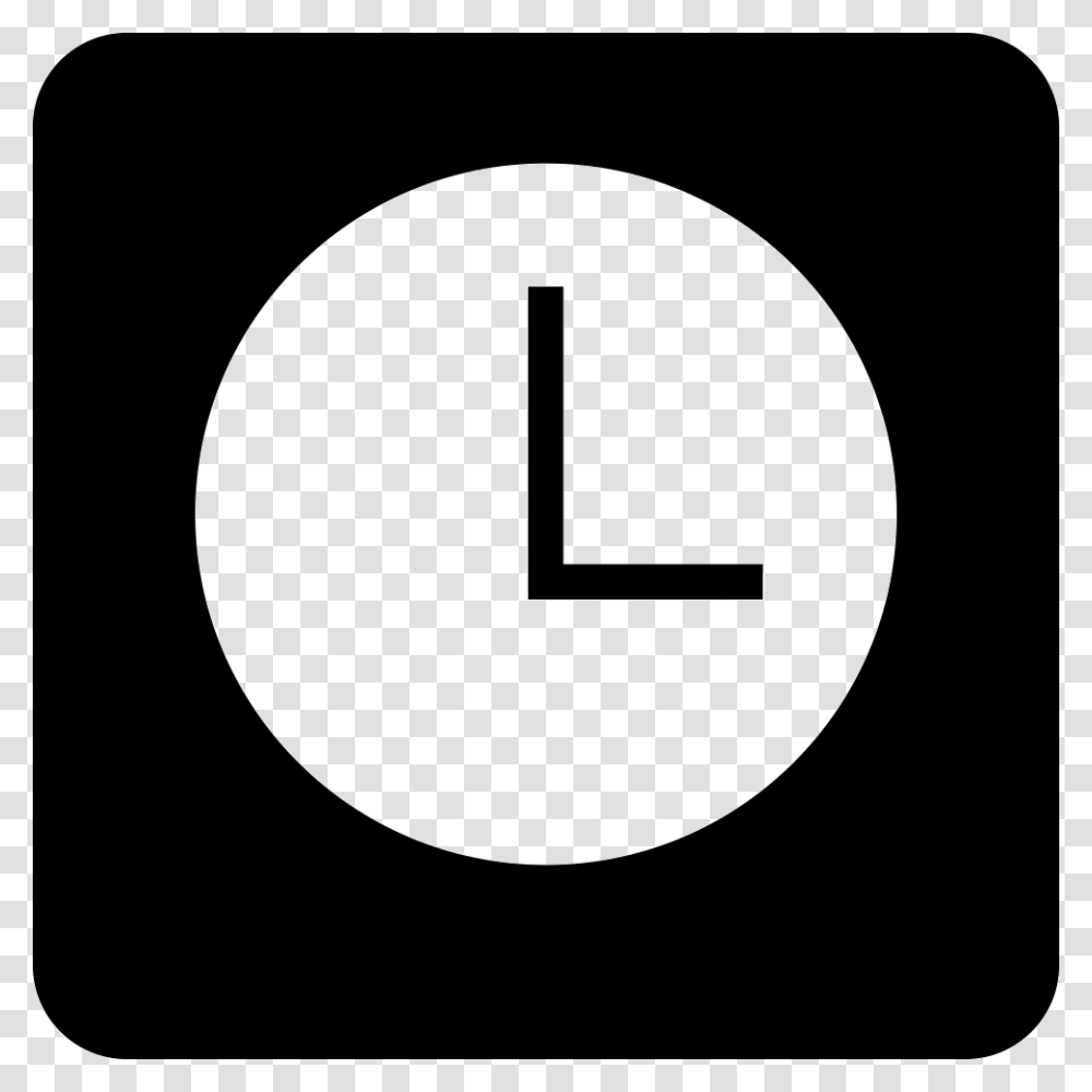 White Clock Symbol, Number, Moon, Outer Space Transparent Png