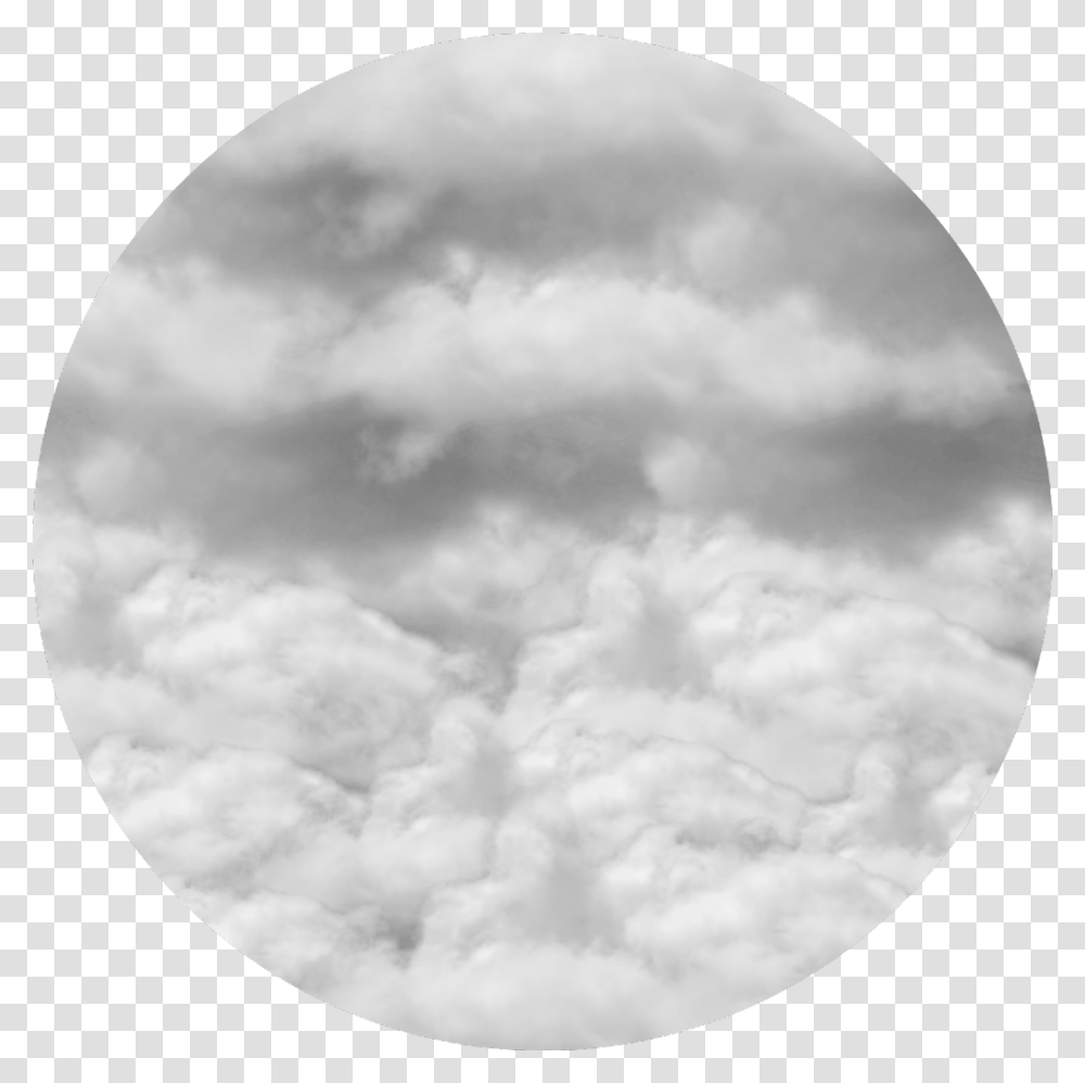 White Cloud Clouds Aesthetic Icon Circle White Cloud Aesthetic, Nature, Moon, Outer Space, Night Transparent Png