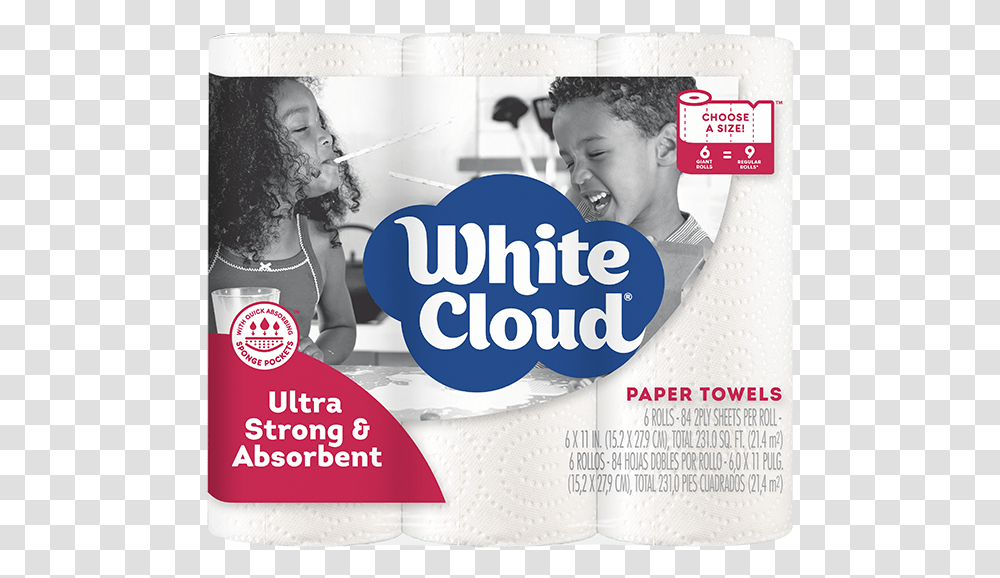 White Cloud Paper Towels, Poster, Advertisement, Flyer, Brochure Transparent Png