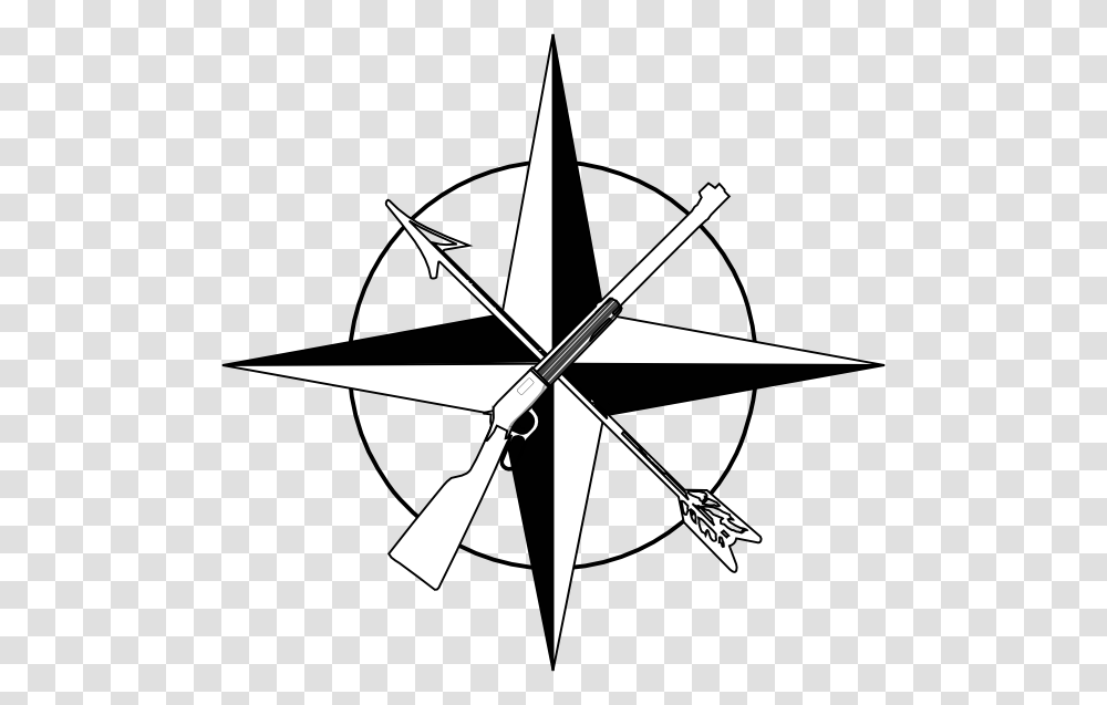 White Compass Rose Clip Art Easy Compass Rose Cool, Bow, Compass Math Transparent Png