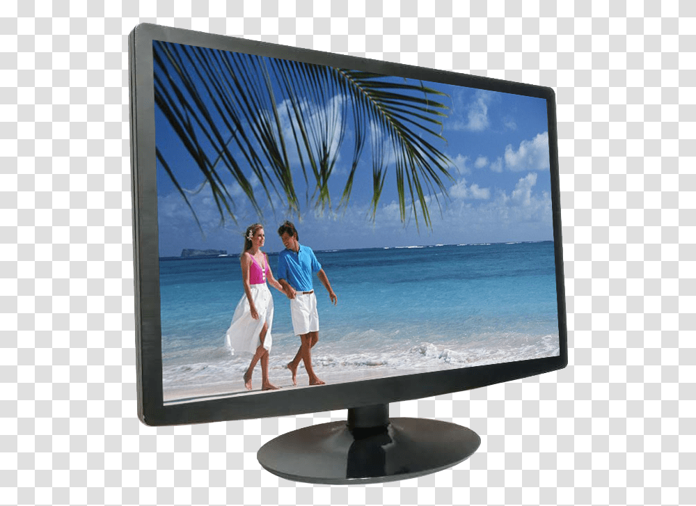 White Computer Monitorpc Monitorspecial Offer Tft Monitor Pc, Screen, Electronics, Person, LCD Screen Transparent Png