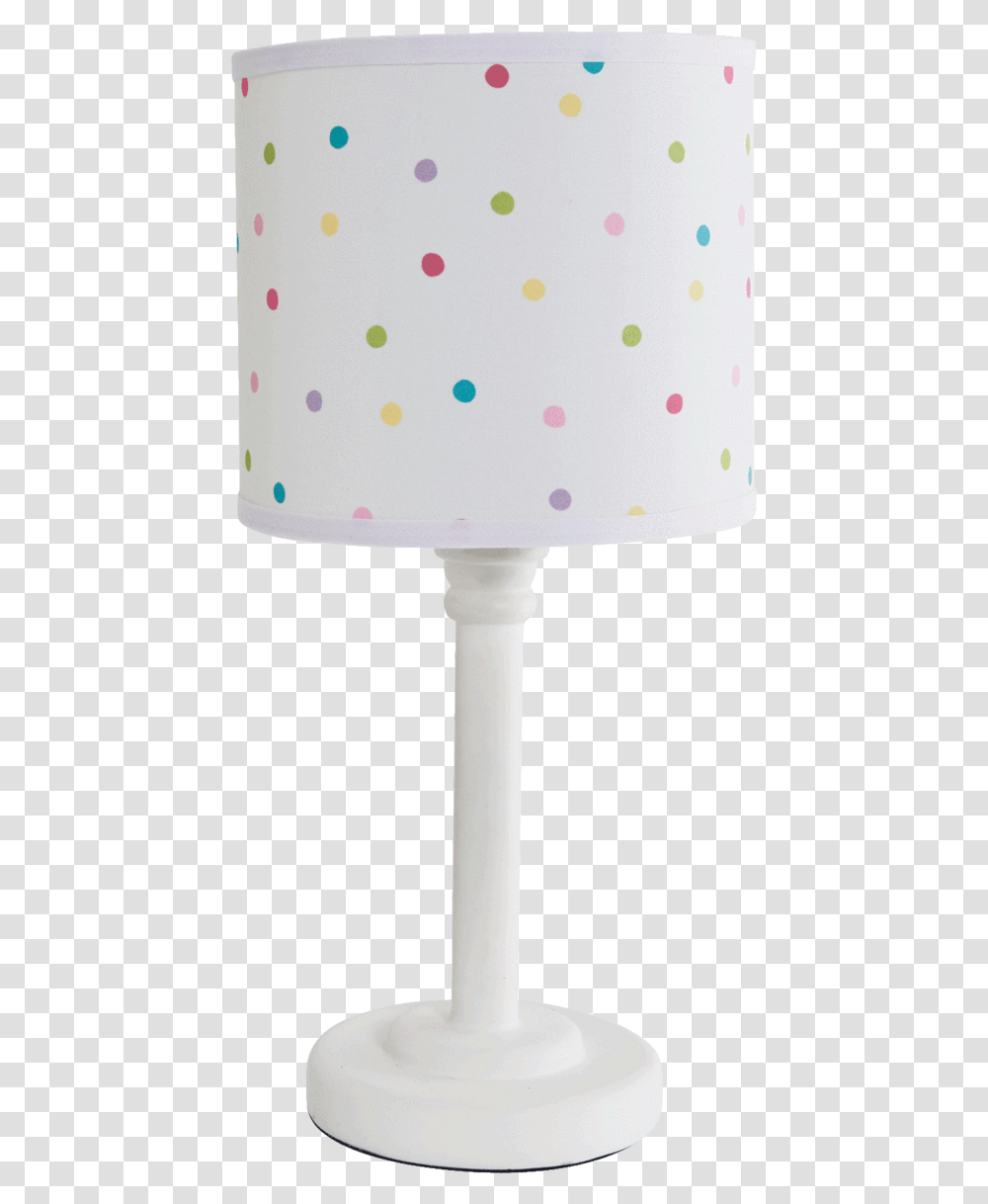 White Confetti Lampshade, Table Lamp Transparent Png