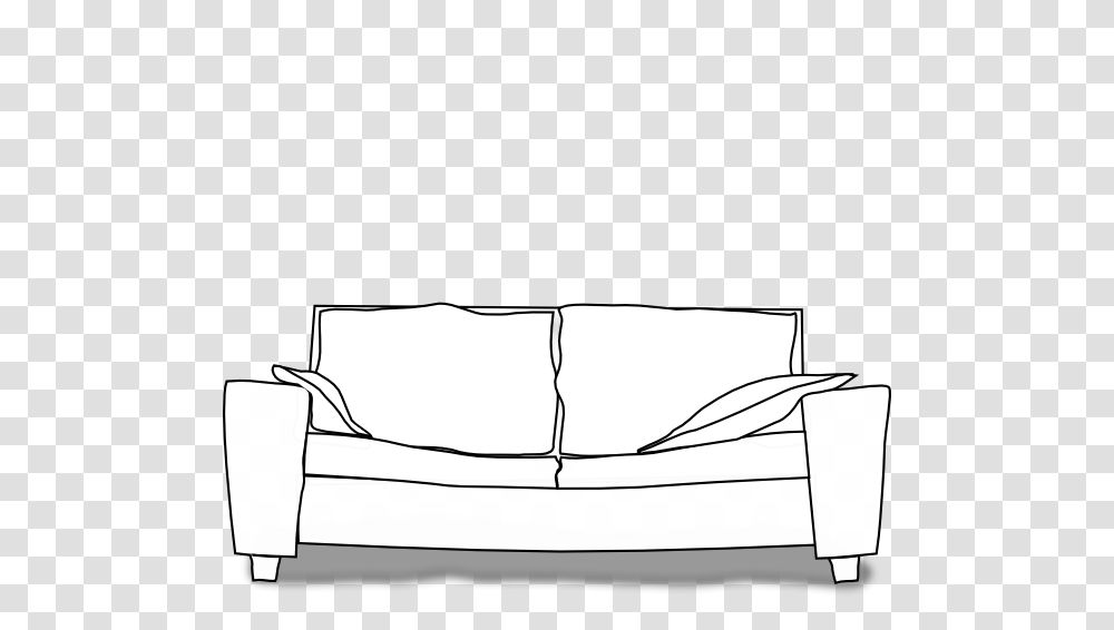 White Couch Clip Art, Furniture Transparent Png