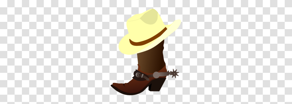 White Cowboy Hat And Boots Clip Art, Apparel, Footwear, Person Transparent Png
