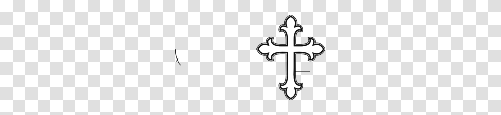 White Cross Clip Art, Hook, Stencil, Silhouette Transparent Png