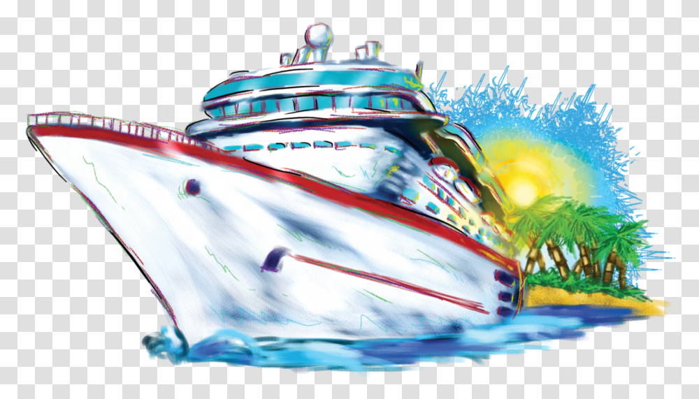 White Cruise Ship Clipart Cruise Ship T Shirt Design, Vehicle, Transportation, Boat Transparent Png