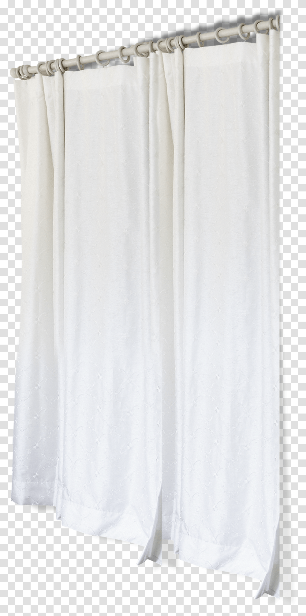 White Curtain Curtain Side, Apparel, Rug, Shower Curtain Transparent Png