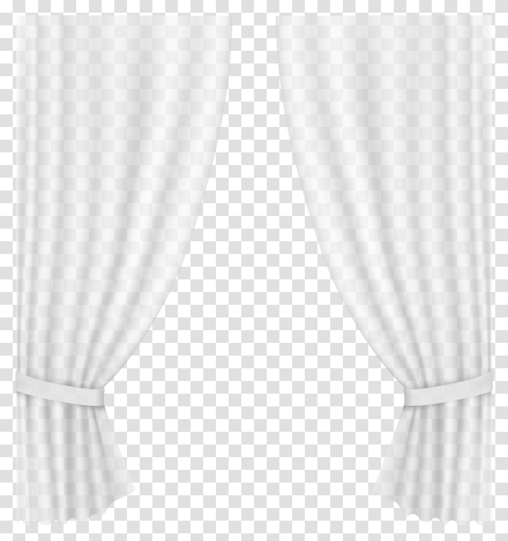 White Curtain, Shower Curtain Transparent Png
