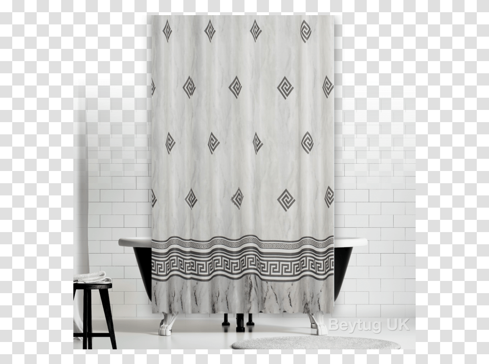 White Curtains Duschvorhang Textil Grau, Shower Curtain, Furniture, Crib Transparent Png