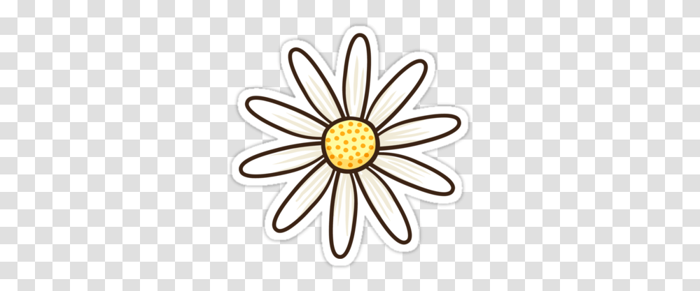 White Daisy Flower Sticker Daisy Stickers, Plant, Daisies, Blossom, Spider Transparent Png