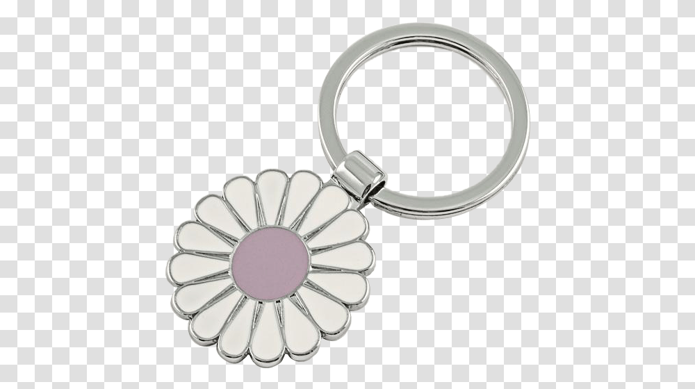 White Daisy Keychain Rim, Pendant, Jewelry, Accessories, Accessory Transparent Png