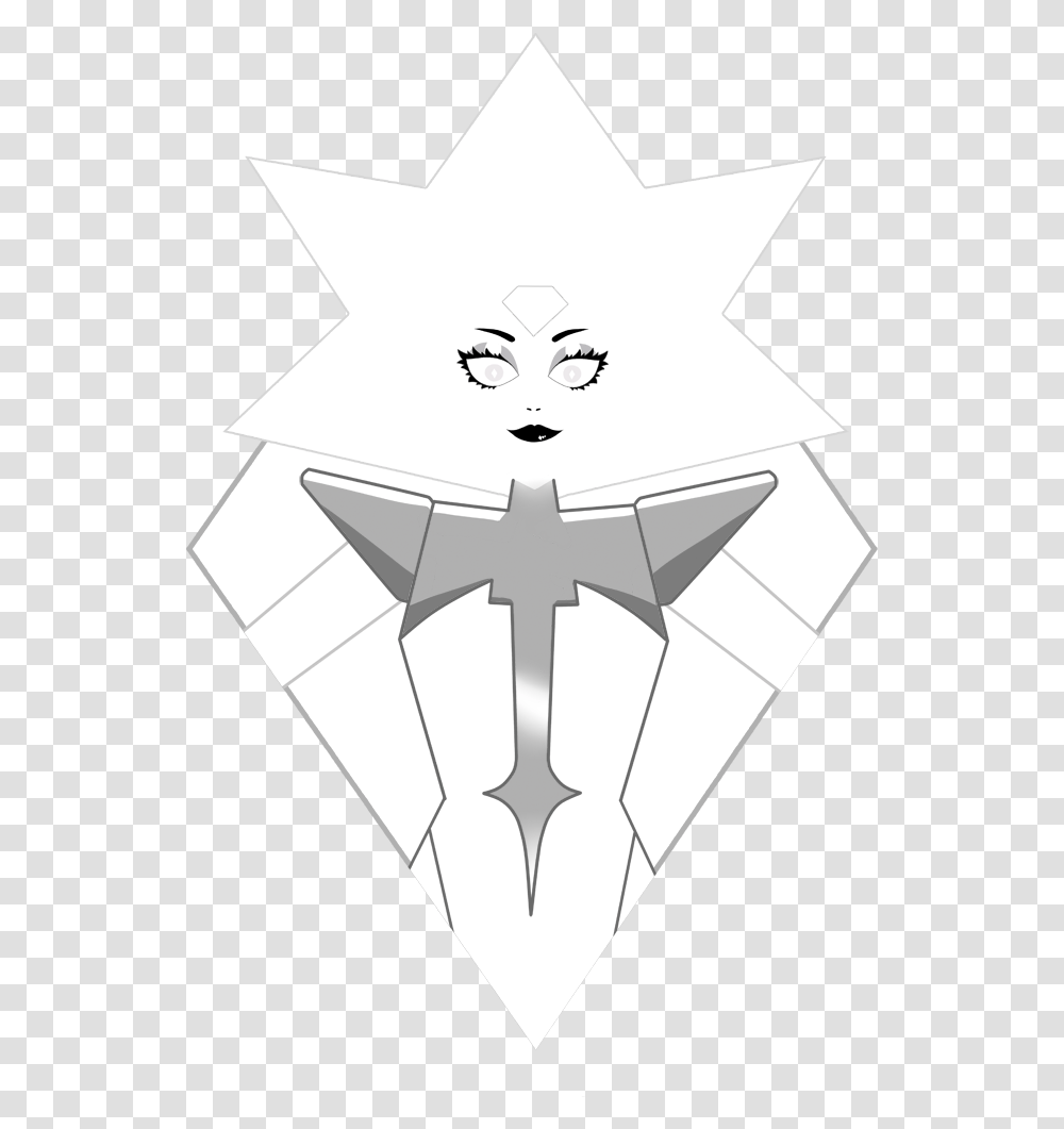 White Diamond Judges Yout Shirts And More Illustration, Cross, Star Symbol, Recycling Symbol Transparent Png