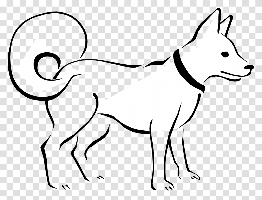 White Dog Clip Art, Stencil, Animal, Mammal, Drawing Transparent Png