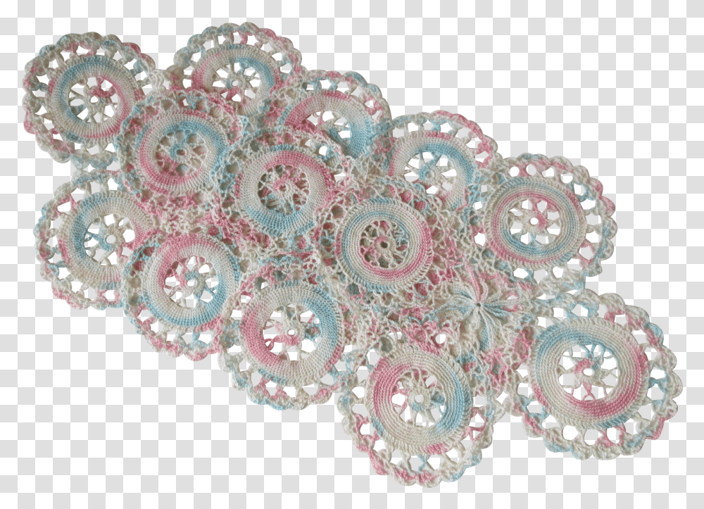 White Doily President Seal Golf Clubs, Lace, Rug Transparent Png