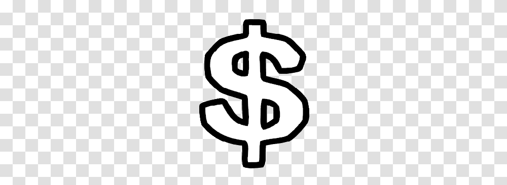 White Dollar Sign Image, Emblem, Weapon, Weaponry Transparent Png