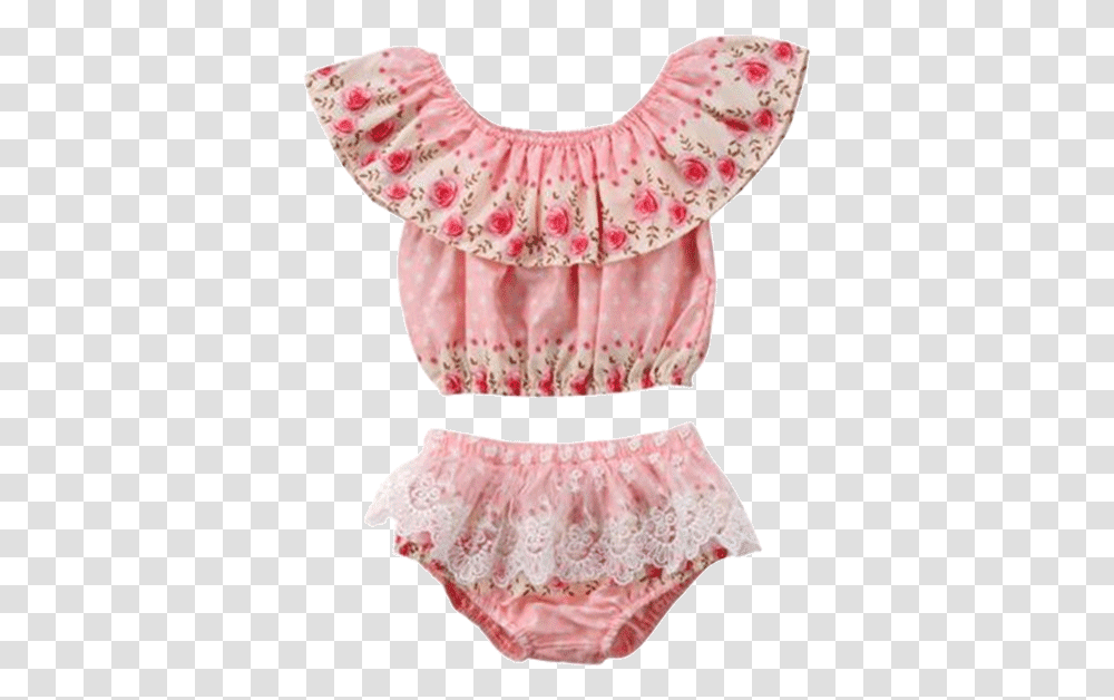 White Dots Petite Bello Summer Set 06 Months Rose Ruffled, Clothing, Apparel, Blouse Transparent Png