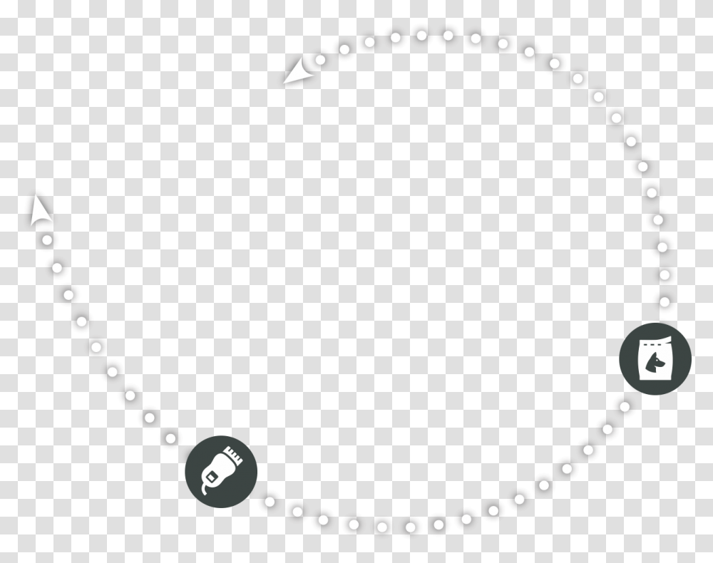 White Dotted Line Circle, Sphere, Hip Transparent Png