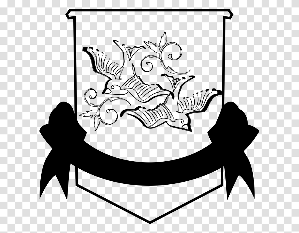 White Dove Clipart Banner, Gray, World Of Warcraft Transparent Png