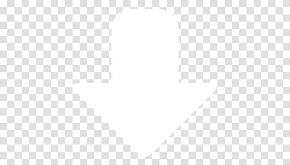 White Down Icon Free White Arrow Icons Down White Arrow, Symbol, Star Symbol, Logo, Trademark Transparent Png