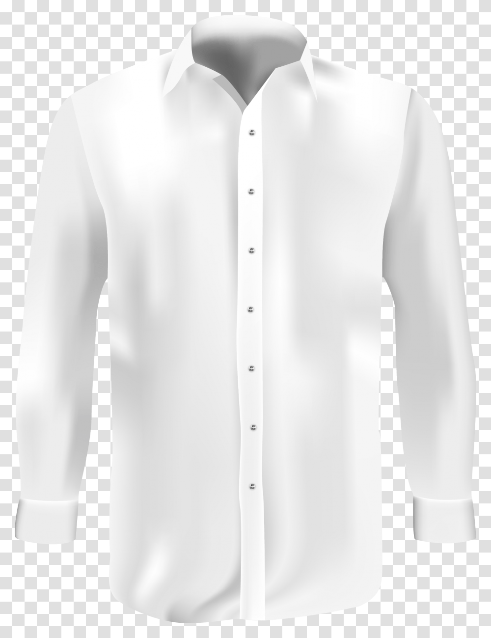 White Dress Shirt Long Sleeved T Shirt, Apparel Transparent Png