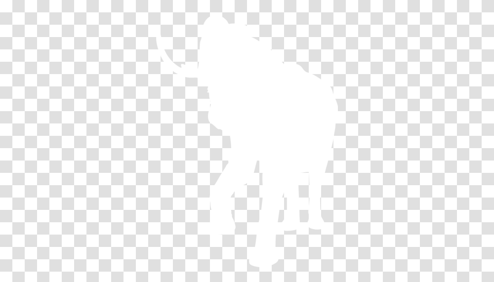 White Elephant 2 Icon Free White Animal Icons Indian Elephant, Silhouette, Stencil, Mammal, Person Transparent Png