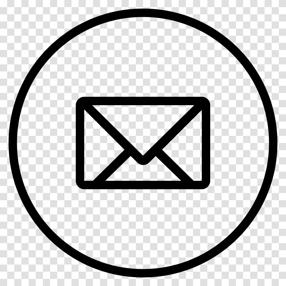 White Email Round Icon, Gray, World Of Warcraft Transparent Png