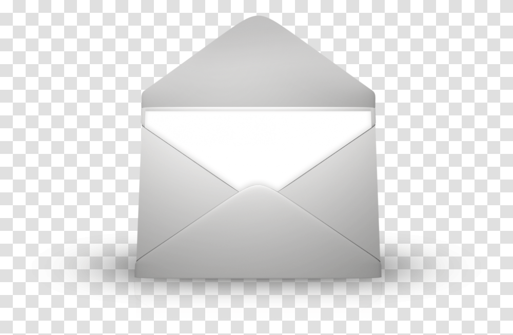 White Envelope Triangle, Mail, Mailbox, Letterbox, Airmail Transparent Png
