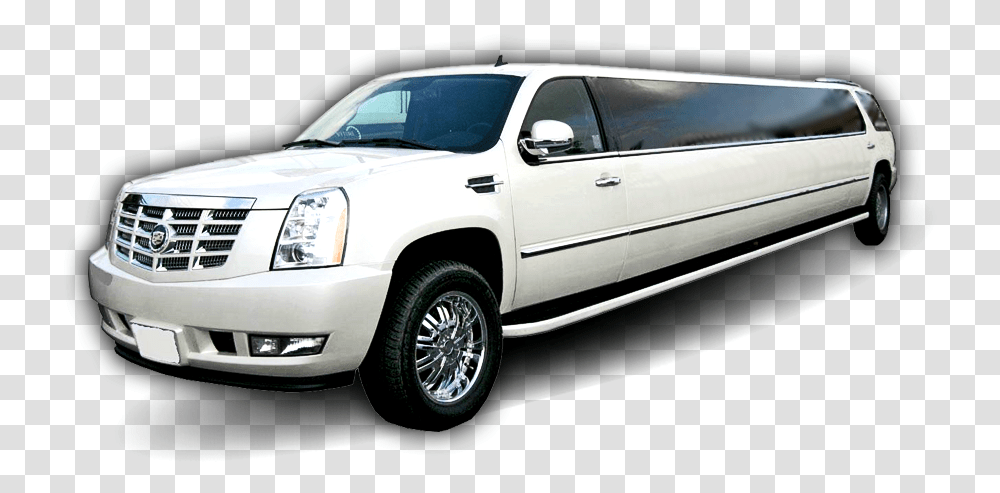White Escalade Limo Download, Car, Vehicle, Transportation, Automobile Transparent Png