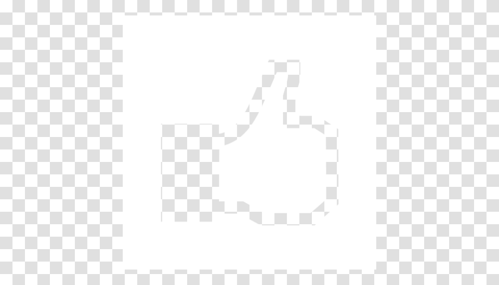 White Facebook Like Icon, Stencil, Number Transparent Png