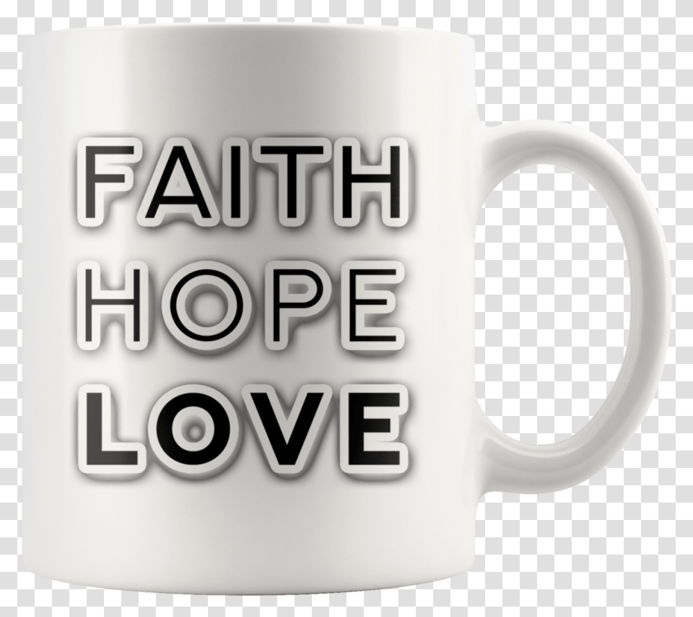 White Faith Hope Love Coffee Mug Coffee Cup, Soil Transparent Png