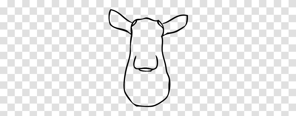 White Faux Taxidermy Moose Head Only Line Art, Nature, Outdoors, Night, Outer Space Transparent Png