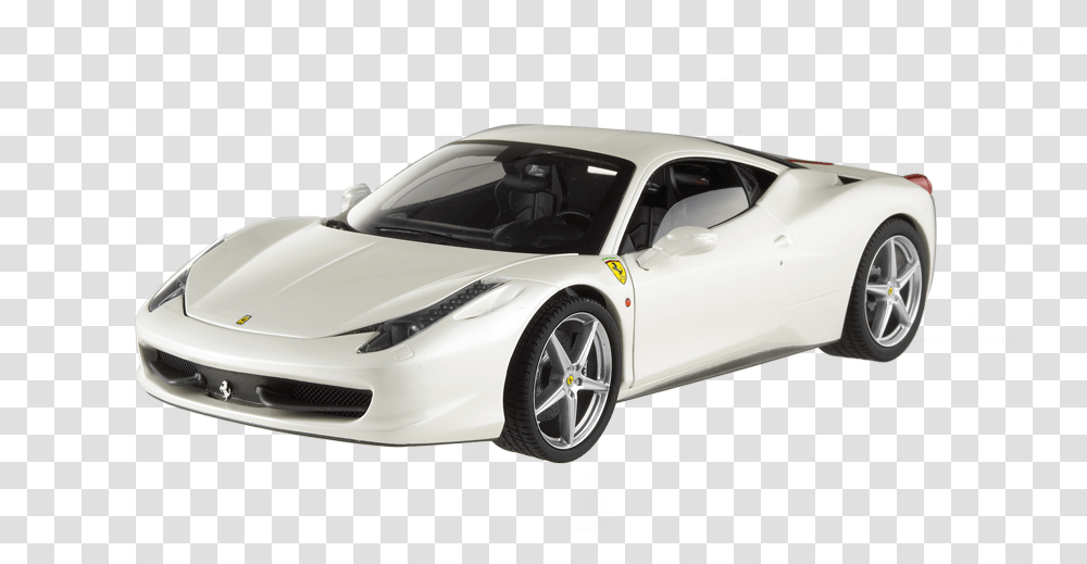 White Ferrari Car Image White Ferrari White Background, Vehicle, Transportation, Sports Car, Tire Transparent Png