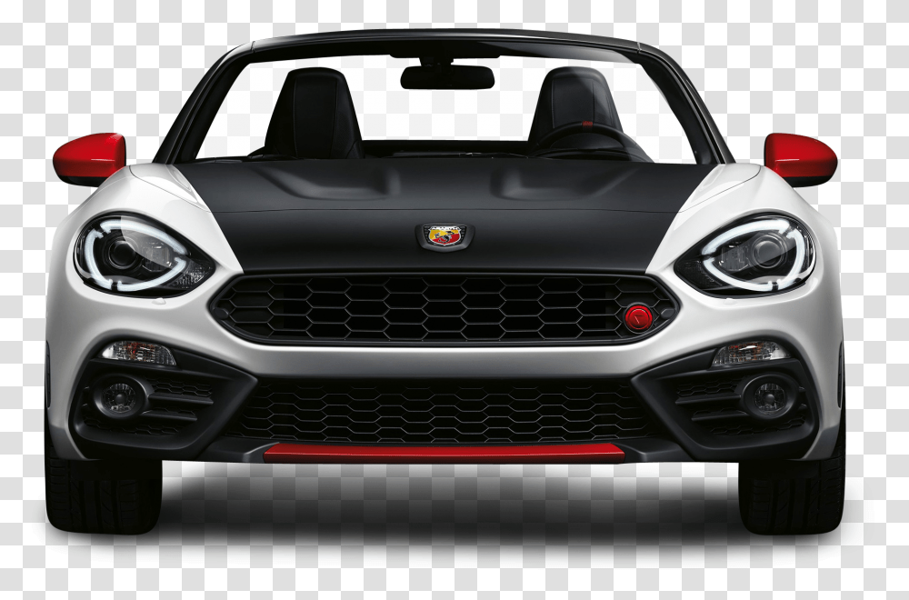 White Fiat 124 Spider Abarth Front View Fiat 124 Spider Abarth Front View, Car, Vehicle, Transportation, Sedan Transparent Png