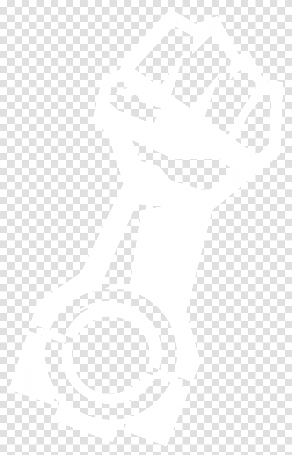 White Fist, Hand, Stencil, Drawing Transparent Png