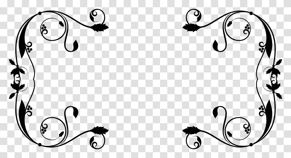 White Flourish Line Border Design, Outdoors, Nature, Outer Space, Astronomy Transparent Png