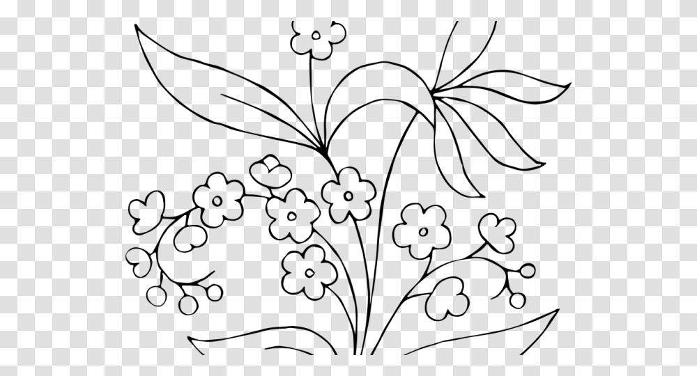 White Flower Clipart Flower Design Black And White Clip Art Flowers, Gray, World Of Warcraft, Halo Transparent Png