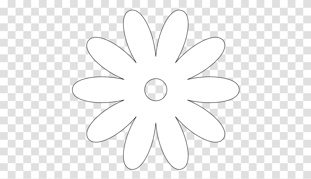 White Flower Icon Daisy With Heart Center Clipart, Plant, Daisies, Blossom, Silhouette Transparent Png