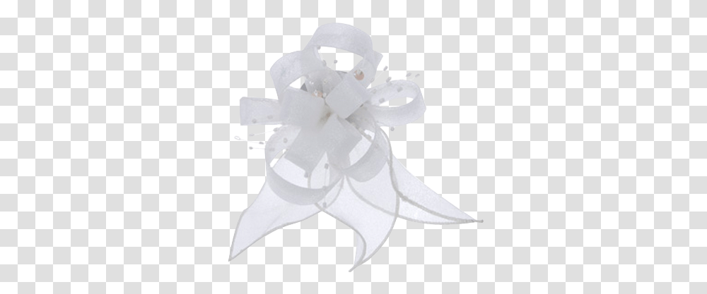 White Flower Ribbon, Snowman, Winter, Outdoors, Nature Transparent Png