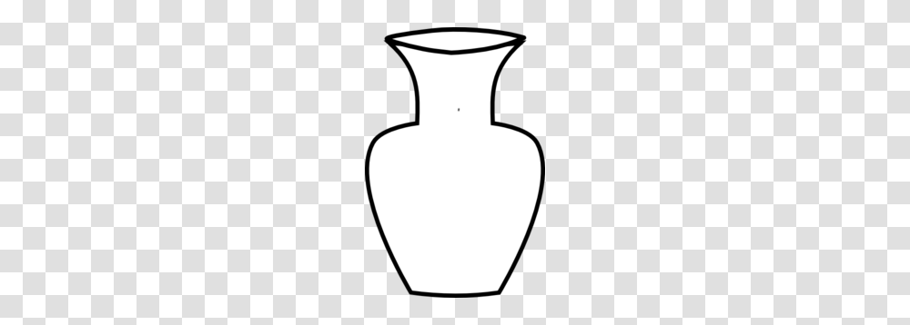 White Flower Vase Clip Art, Jar, Pottery, Urn, Silhouette Transparent Png